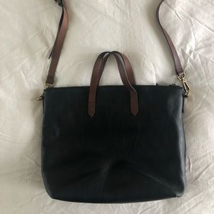 Leather tote